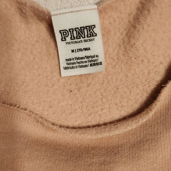 PINK Victoria's Secret Pink Fleece Top - Picture 2 of 2